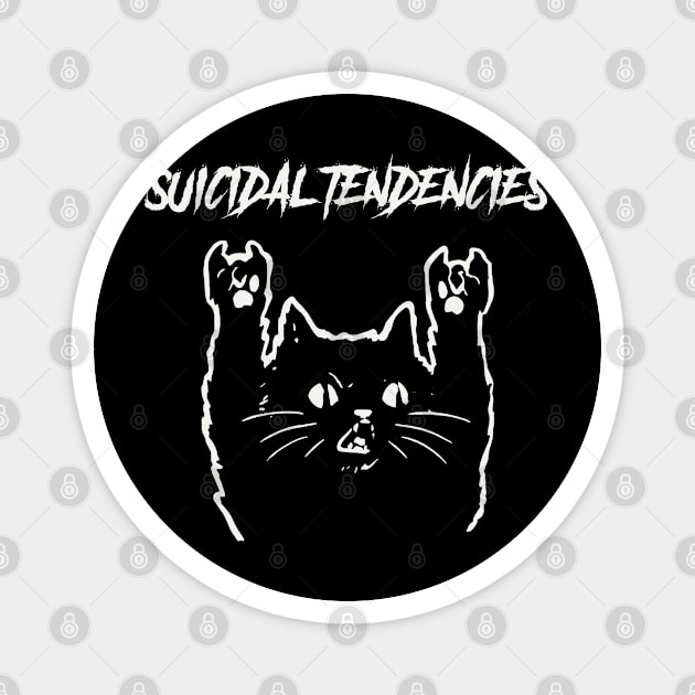 suicidal metal cat Magnet by bubur ayam